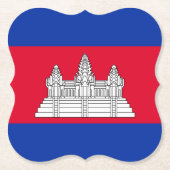 Cambodia Flag Untersetzer (Vorderseite)