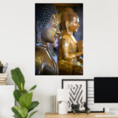 Cambodia, Phnom Penh. Buddha statues Poster (Heimbüro)