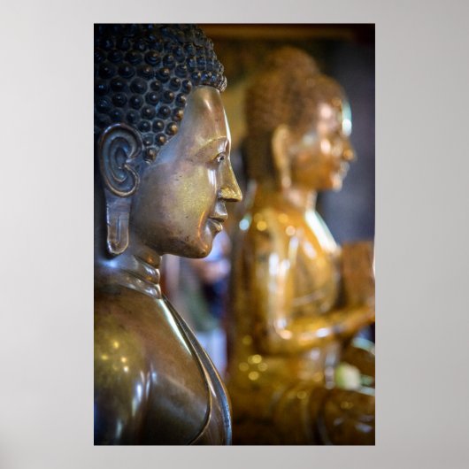 Cambodia, Phnom Penh. Buddha statues Poster (Vorne)