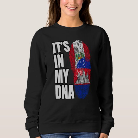 Cambodian And Peruvian Mix DNA Flag Heritage Sweatshirt (Vorderseite)