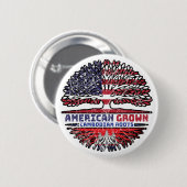 Cambodian Cambodia US American USA United States Button (Vorne & Hinten)
