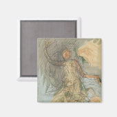 Cambodian Dancer Magnet (Vorderseite/Rückseite)