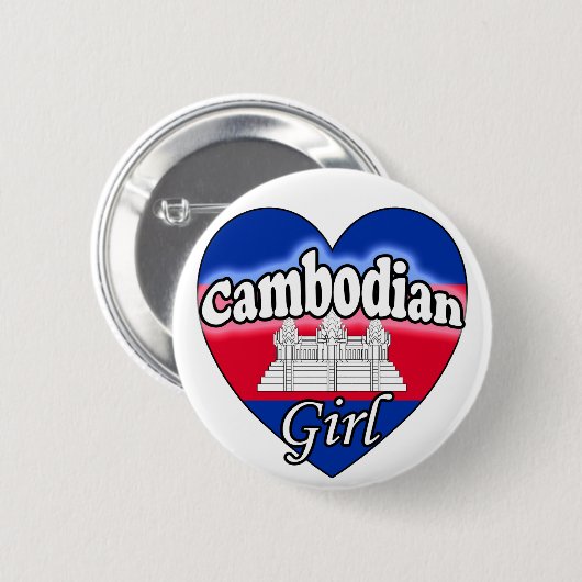 Cambodian Girl Button (Vorne & Hinten)