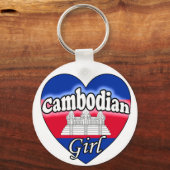Cambodian Girl Schlüsselanhänger (Vorderseite)