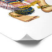 Cambodian Khmer Apsara Dance Poster (Ecke)