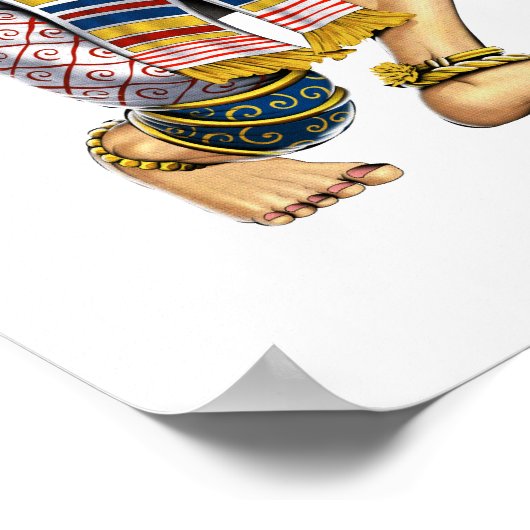 Cambodian Khmer Apsara Dance Poster (Ecke)