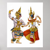 Cambodian Khmer Apsara Dance Poster (Vorne)