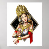 Cambodian Khmer Apsara Dancer Poster (Vorne)