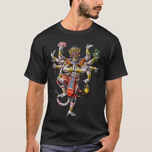 Cambodian Khmer Hanuman T-Shirt (Vorderseite)