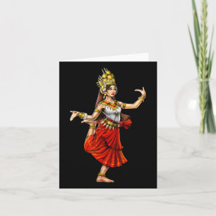 Cambodian Khmer Traditioneller Tanz Girl Apsara Ca Karte