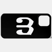 Cambodian Number 3 / Three / ៣ (EIB) Khmer Script Case-Mate iPhone Hülle (Rückseite (Horizontal))