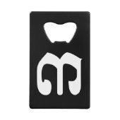 Cambodian Number 3 / Three / ៣ (EIB) Khmer Script Geldbeutel Flaschenöffner (Vorderseite)