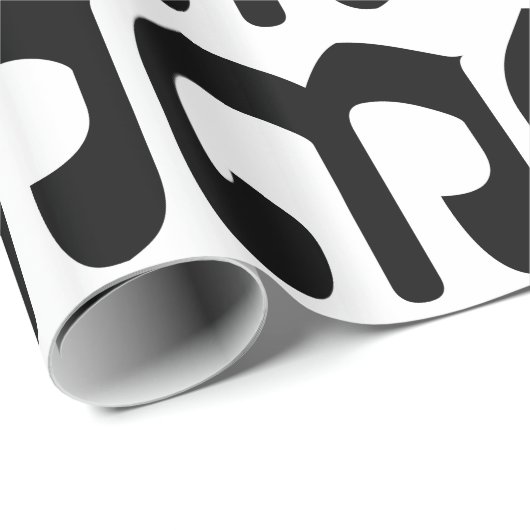 Cambodian Number 3 / Three / ៣ (EIB) Khmer Script Geschenkpapier (Rolleneckpunkt)