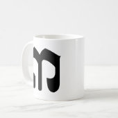 Cambodian Number 3 / Three / ៣ (EIB) Khmer Script Kaffeetasse (Vorderseite Links)