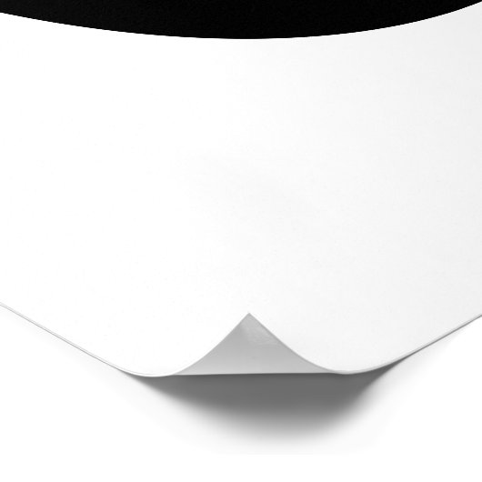 Cambodian Number 3 / Three / ៣ (EIB) Khmer Script Poster (Ecke)