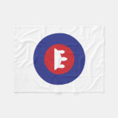 Cambodian Roundel Fleecedecke (Vorderseite (Horizontal))