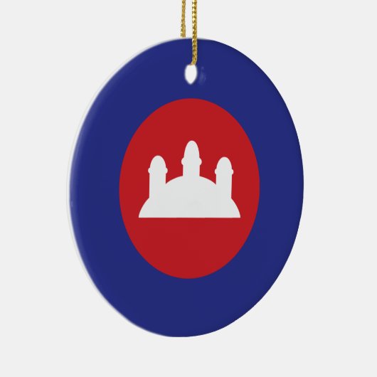 Cambodian Roundel Keramikornament (Rechts)