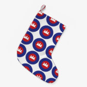 Cambodian Roundel Kleiner Weihnachtsstrumpf (Vorderansicht (hängend))