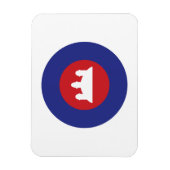 Cambodian Roundel Magnet (Vertikal)