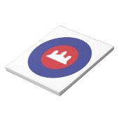 Cambodian Roundel Notizblock (Rotiert)