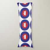 Cambodian Roundel Seitenschläferkissen (Vorderseite Vertikal)