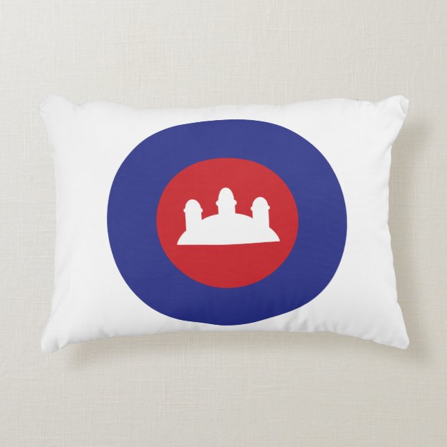 Cambodian Roundel Zierkissen (Vorderseite)
