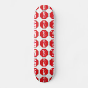 Cambodian Traffic STOP Sign ⚠ CHHOP in Khmer Skateboard