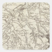 Cambrai Quadratischer Aufkleber (Vorderseite)