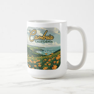 Cambria California Mohnblumen Blumen Pazifikküste Kaffeetasse