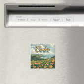 Cambria California Poppies Blume Pazifikküste Magnet (In Situ (Geschirrspüler))