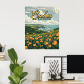 Cambria California Poppies Blume Pazifikküste Poster (Heimbüro)