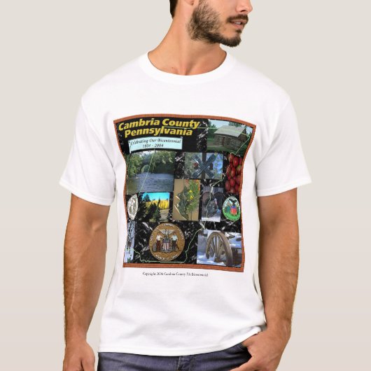 Cambria County Collage T-Shirt (Vorderseite)