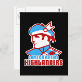 Cambria Heights Highlander Logo Design Postkarte (Vorne/Hinten)
