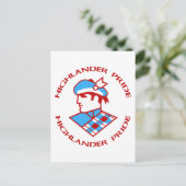 Cambria Heights Highlander Pride Design Postkarte (Stehend Vorderseite)