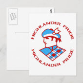 Cambria Heights Highlander Pride Design Postkarte (Vorne/Hinten)