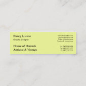 CAMBRIA in den grünen Abstufungen Mini Visitenkarte (Rückseite)