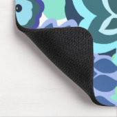 CAMBRIA, KUNST-DEKO MIT BLUMEN: MODISCHER TÜRKIS MOUSEPAD (Ecke)