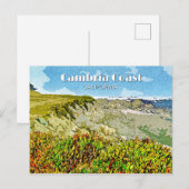 Cambria-Küste Postkarte (Vorne/Hinten)