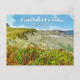 Cambria-Küste Postkarte