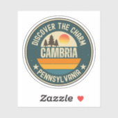 Cambria, Pennsylvania Aufkleber (Blatt)