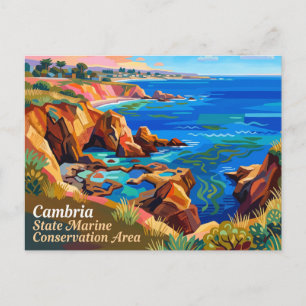 Cambria State Marine Conservation Area Kalifornien Postkarte