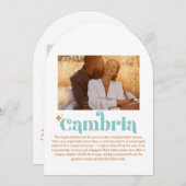 Cambria Tischnummer (Vorne/Hinten)