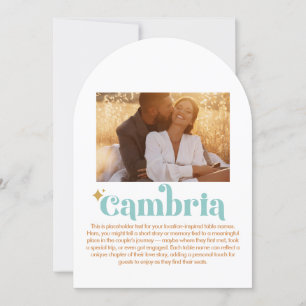 Cambria-Tischnummer Einladung