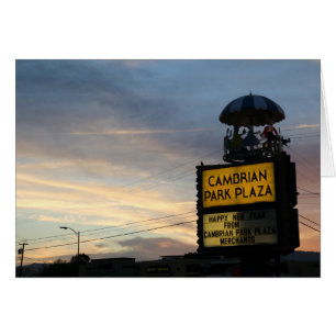 Cambrian Park Plaza Carousel Sehenswürdigkeit Card