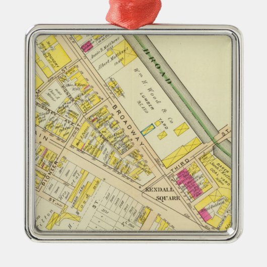 Cambridge Atlas 12 Silbernes Ornament (Vorne)