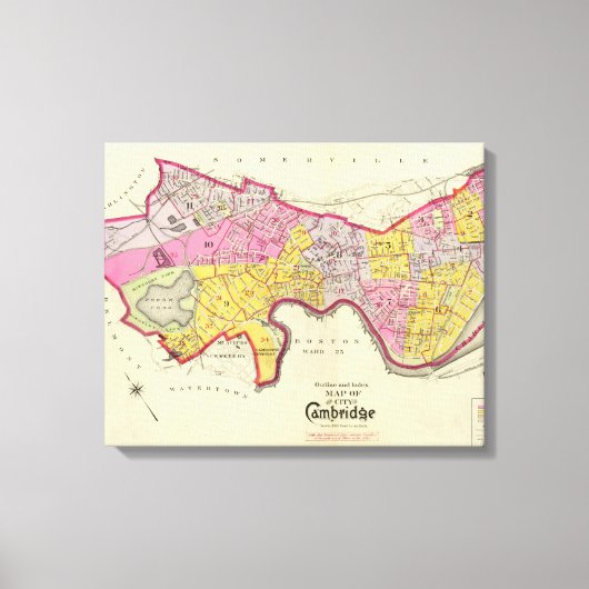 Cambridge Atlas Index Leinwanddruck (Vorderseite)