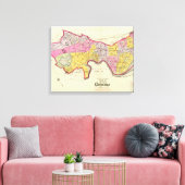 Cambridge Atlas Index Leinwanddruck (Insitu (Wohnzimmer))