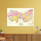 Cambridge Atlas Index Leinwanddruck (Insitu (Wohnzimmer))