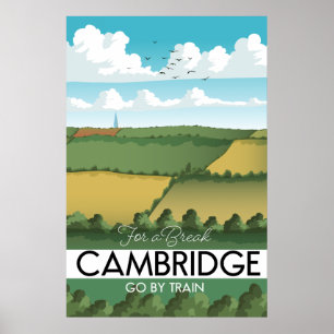 Cambridge-Bahnreiseplakat Poster