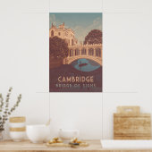 Cambridge Bridge of Sighs Reiseplakat Poster (Küche)